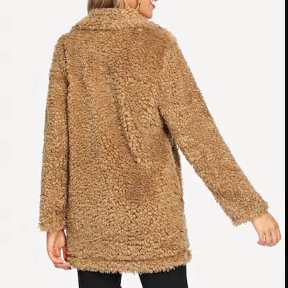 LAST ONE FINAL CHANCE Button Up Teddy Coat - Picture 2 of 5